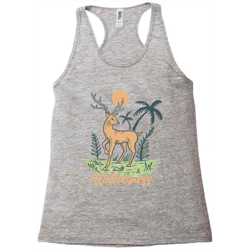 Wildeerness Wild Deer Racerback Tank by Mangustudio | Artistshot