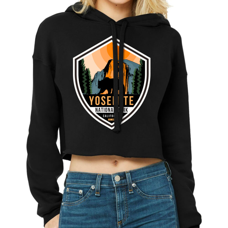 Yosemite National Park Cropped Hoodie by DonieRan | Artistshot