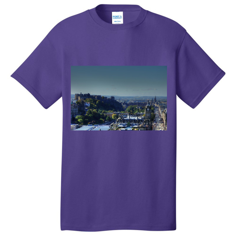 Edinburgh City Centre, Scotland Basic T-shirt | Artistshot