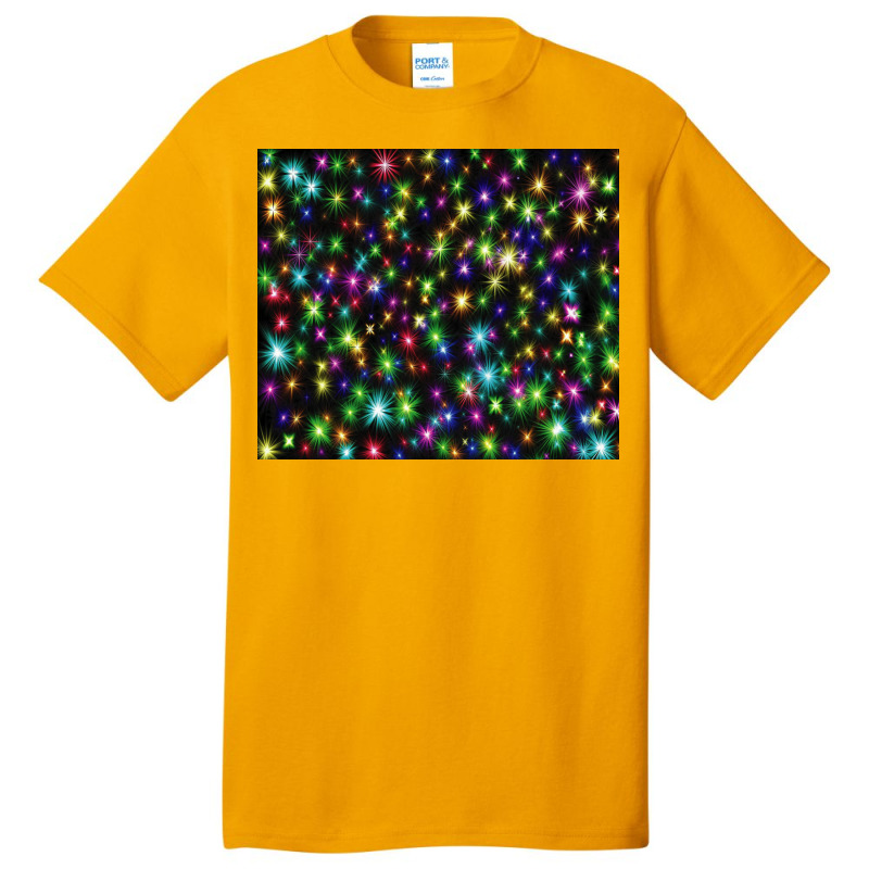 Colorful Chrismas Stars Basic T-shirt | Artistshot