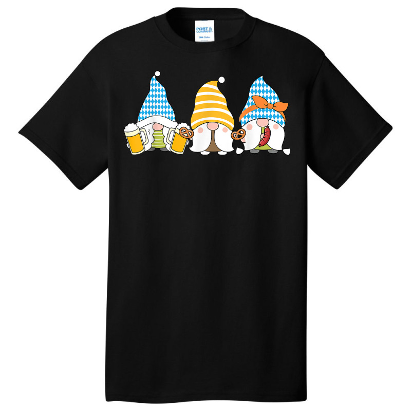 Gnomes Eating Oktoberfest Prfetzel Sausage Bratwurst German T Shirt Basic T-shirt by ayedencoplon | Artistshot