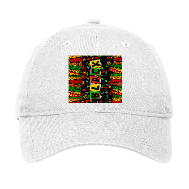 Black License Letters  Juneteenth Adjustable Cap by Zillion Design Studio | Artistshot