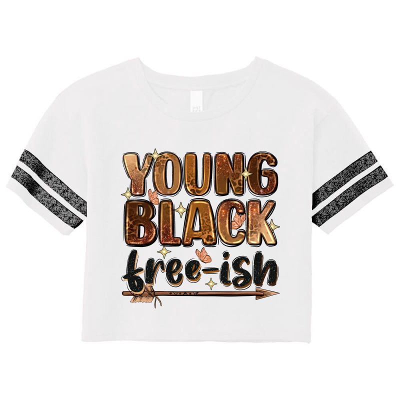 Young Black Free-ish Scorecard Crop Tee by Zillion Design Studio | Artistshot