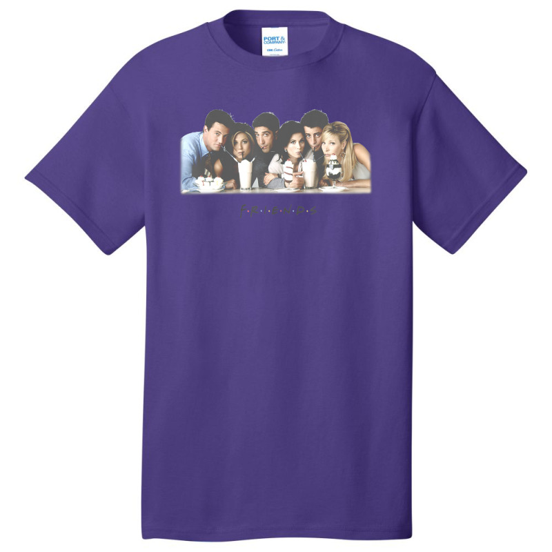 Friends Group Shot Milkshake Basic T-shirt by mckeebeckett3l9yxd | Artistshot