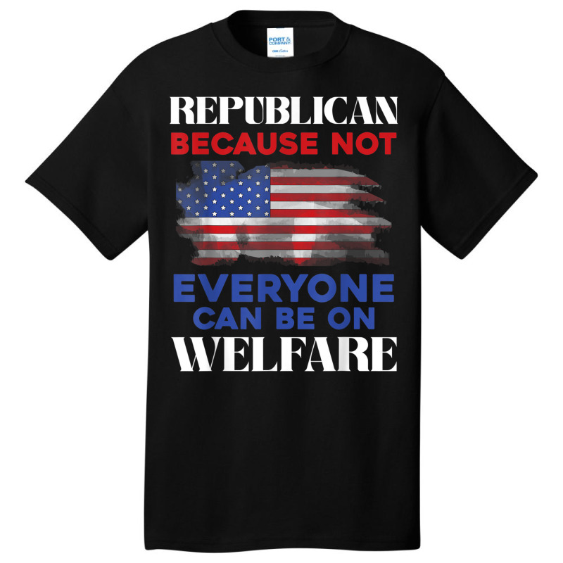 Republican Politics Conservative American Us Flag Republican T Shirt Basic T-shirt | Artistshot