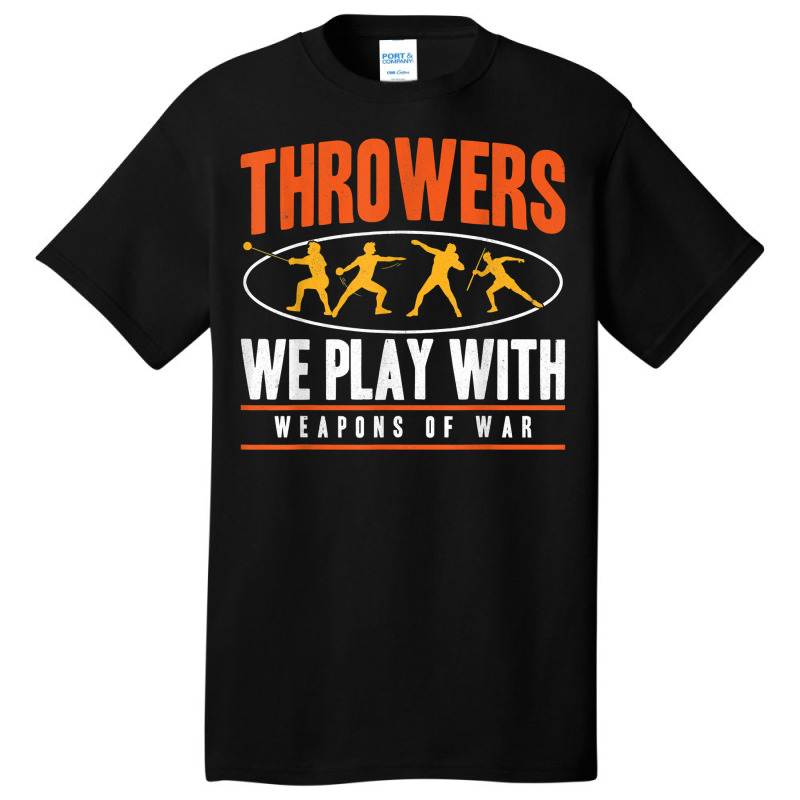 Track And Field Thrower Javelin Weapons Of War Shot Put T Shirt Basic T-shirt by tamkyfashions | Artistshot