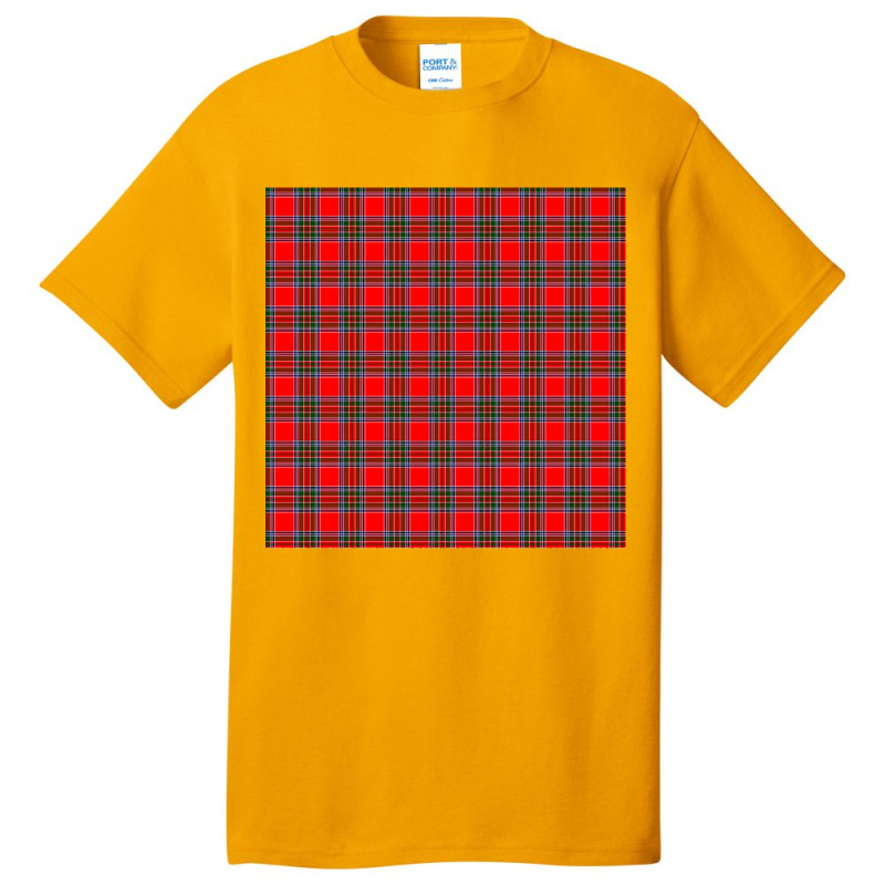 Binning Plaid Tartan Scottish Basic T-shirt by declangreenwood | Artistshot