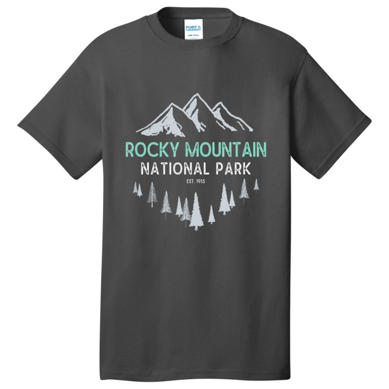 Rocky Mountain Vintage National Park Basic T-shirt | Artistshot