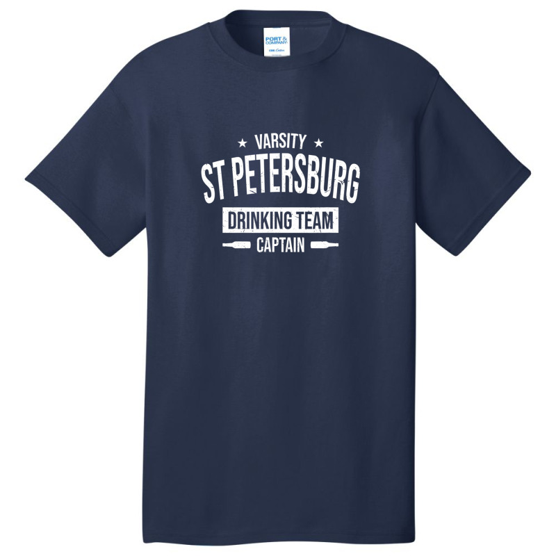 St Petersburg Drinking Team Captain Florida Beer Lover Fl Basic T-shirt by nahodsehidav | Artistshot