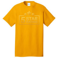 5 Five Star Rating Funny Basic T-shirt | Artistshot