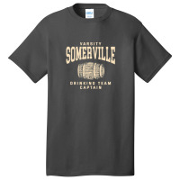 Somerville Drinking Team Captain Massachusetts Craft Beer Ma Basic T-shirt | Artistshot