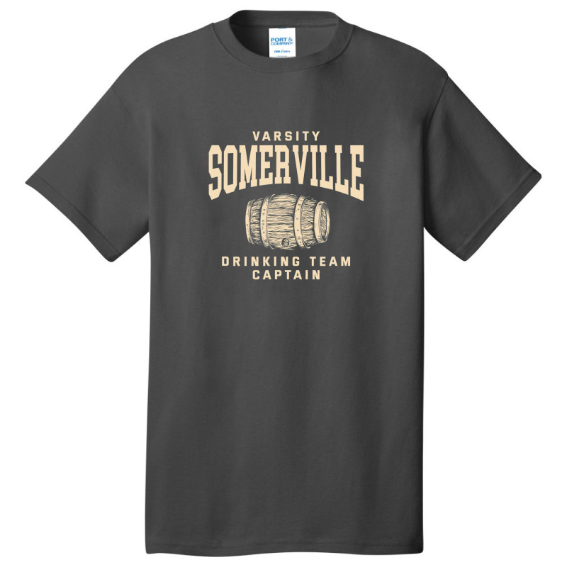 Somerville Drinking Team Captain Massachusetts Craft Beer Ma Basic T-shirt | Artistshot