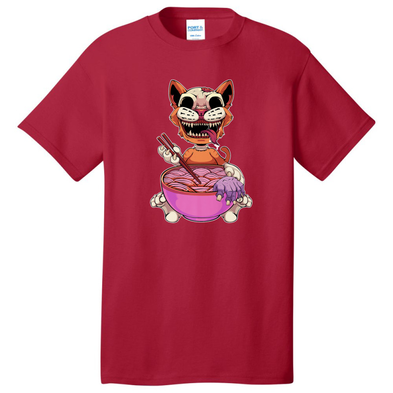 Kawaii Pastel Goth Cute Creepy Cat Aesthetic Vintage Ramen Basic T-shirt | Artistshot