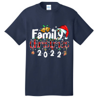 Family Christmas 2022 Matching Pajamas Squad Santa Elf Funny T Shirt Basic T-shirt | Artistshot