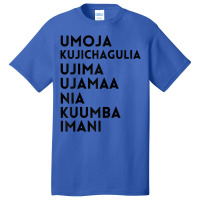 Kwanzaa 7 Principles Umoja Kujichagulia Ujima Ujamaa Nia Raglan Baseba Basic T-shirt | Artistshot