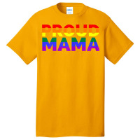 Womens Lgbt Gay Pride Month Proud Mama Pride Flag Tshirt Basic T-shirt | Artistshot