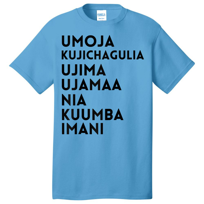 Kwanzaa 7 Principles Umoja Kujichagulia Ujima Ujamaa Nia Raglan Baseba Basic T-shirt by adam.troare | Artistshot