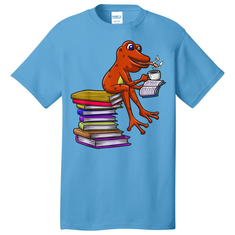 Reading Books Avid Reader Bibliophile Novel Tadpole Coffee T Shirt Basic T-shirt by mintywotm | Artistshot