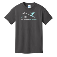 Ski Dad Cute Winter Skiing Basic Youth T-shirt | Artistshot