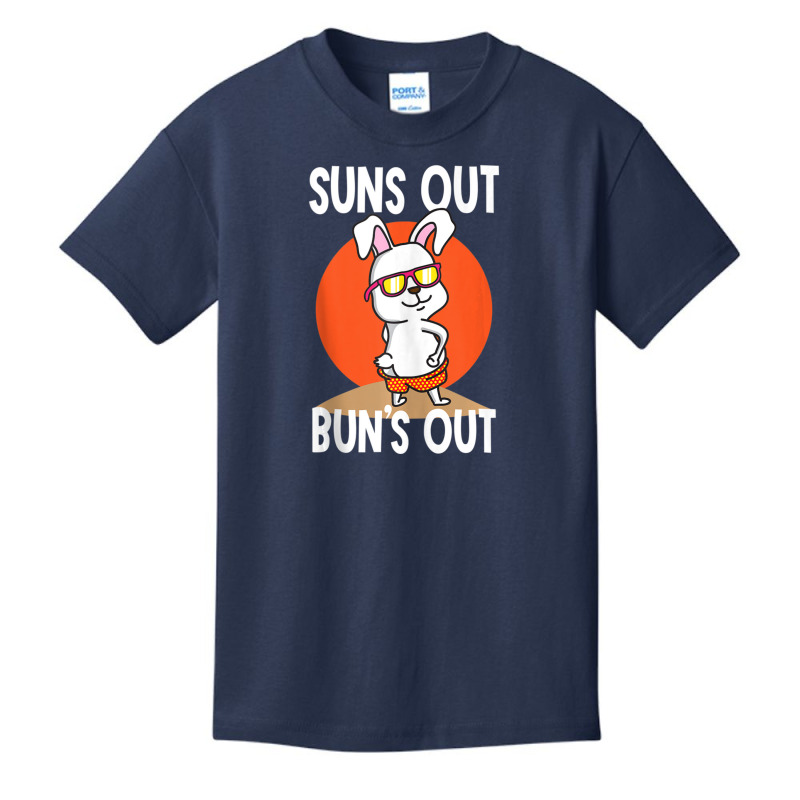 Sun's Out Bun's Out Funny Cool Bunny Basic Youth T-shirt by fenderbendable | Artistshot