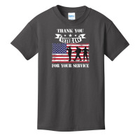 Thank You Veterans For Your Service American Flag Basic Youth T-shirt | Artistshot