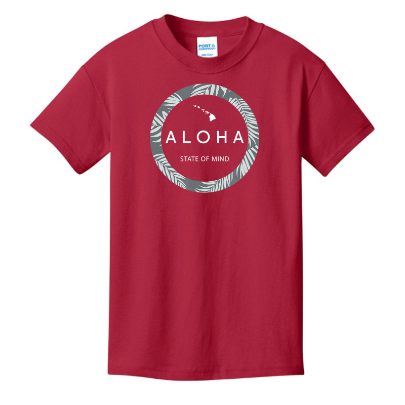 Aloha Hawaii Palm Tree Feel The Aloha Hawaiian Spirit !! Basic Youth T-shirt by michaelshhot | Artistshot