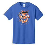 Orange Tie Dye Jack O Lantern Face Hippie Halloween Basic Youth T-shirt | Artistshot