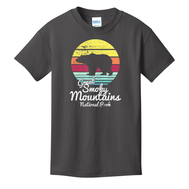 Retro Great Smoky Mountains National Park Tn Bear Basic Youth T-shirt | Artistshot