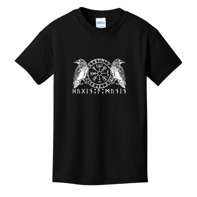 Viking Vegv??sir Ravengod Hugin & Munin Ravens Basic Youth T-shirt | Artistshot