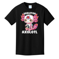 Skeleton Axolotl Sugar Skull Calavera Día De Los Muertos T Shirt Basic Youth T-shirt | Artistshot