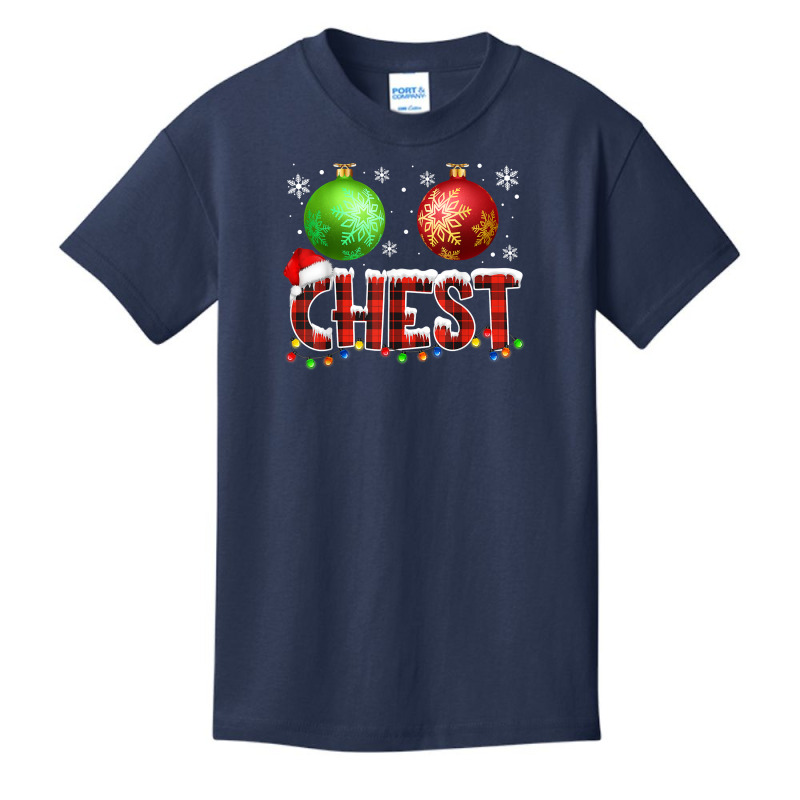 Chestnuts Funny Matching Couples Christmas Lights Nuts Chest T Shirt Basic Youth T-shirt by dorman | Artistshot