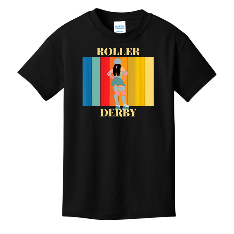 Roller Derby Skating Retro Vintage Skater Blocker T Shirt Basic Youth T-shirt by anitrasargisg5b | Artistshot