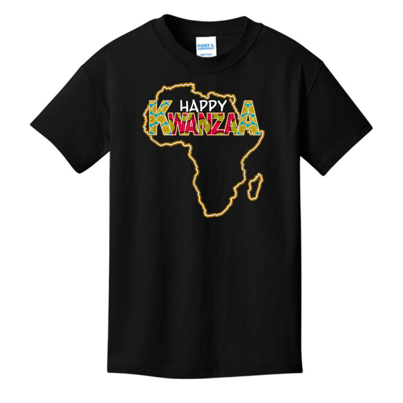 Kwanzaa Africa Map 7 Principles Celebration Happy Kwanzaa T Shirt Basic Youth T-shirt by kadejahdomenick | Artistshot