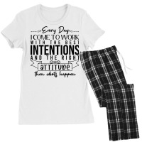 Every Day I Come To Work With The Best Intentions Women's Pajamas Set | Artistshot