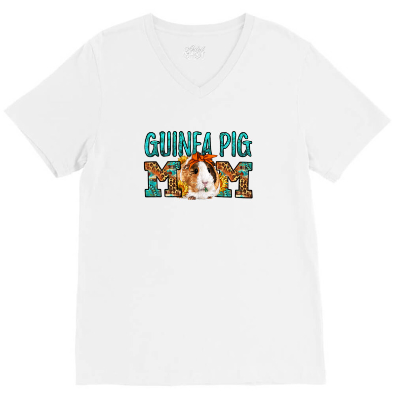 Guinea Pig Mom Mother's Day V-neck Tee | Artistshot