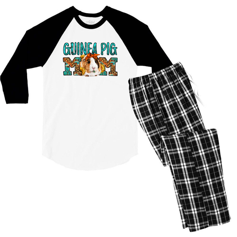 Guinea Pig Mom Mother's Day Men's 3/4 Sleeve Pajama Set | Artistshot