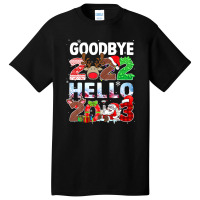 Goodbye 2022 Hello 2023 Cute Christmas Tee Basic T-shirt | Artistshot