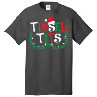 Jingle Balls Tinsel Tits Couples Christmas Matching Couple T Shirt Basic T-shirt | Artistshot