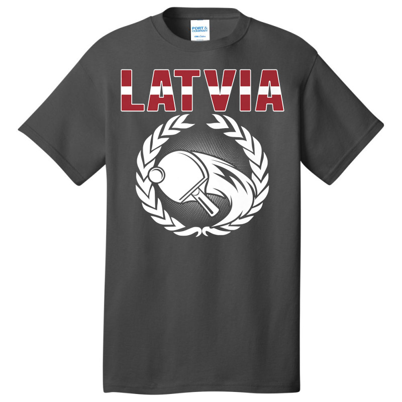 Latvia Table Tennis Lovers Latvian Ping Pong Team Supporter Premium T Basic T-shirt by alicakarste3vs | Artistshot