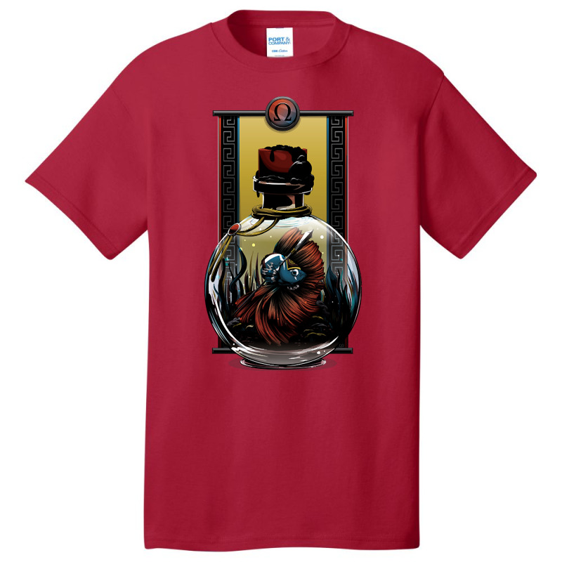 Kratos War Fish Basic T-shirt by Mary Hatton | Artistshot