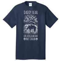 Mens Fathers Day Night Catch Father And Son Dad Paw Cool River Basic T-shirt | Artistshot