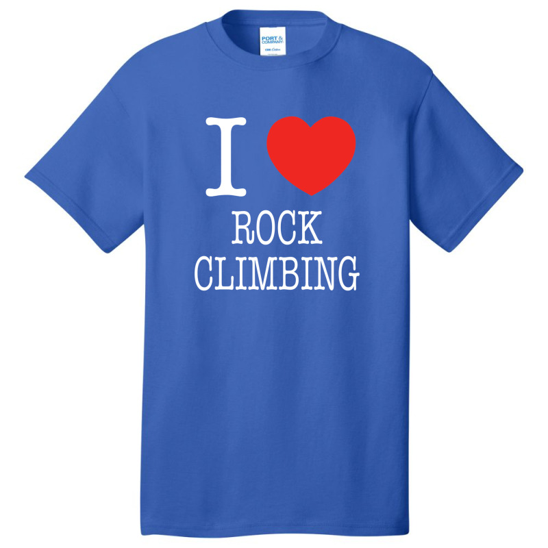 I Heart Rock Climbing Basic T-shirt | Artistshot