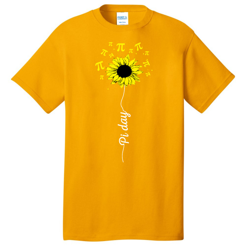 Happy Pi Day Mathematics Math Teacher Sunflower Basic T-shirt by brumfieldportillo7vlpq8 | Artistshot