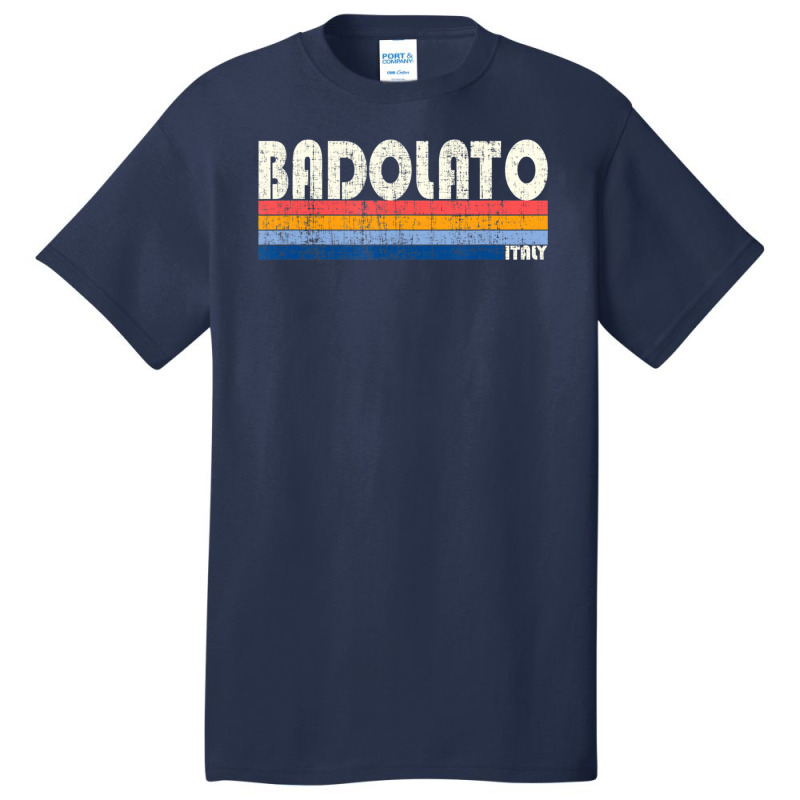 Retro Vintage 70s 80s Style Badolato, Italy Basic T-shirt by rastyrocl | Artistshot