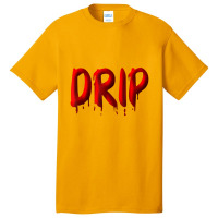 Drippy Red Drippin Letters Streetwear Hip Hop Tees Tops Basic T-shirt | Artistshot