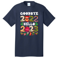 Goodbye 2022 Hello 2023 Happy New Year Funny Christmas Xmas Basic T-shirt | Artistshot