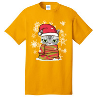 Cat Christmas Lovely Cat Christmas Basic T-shirt | Artistshot