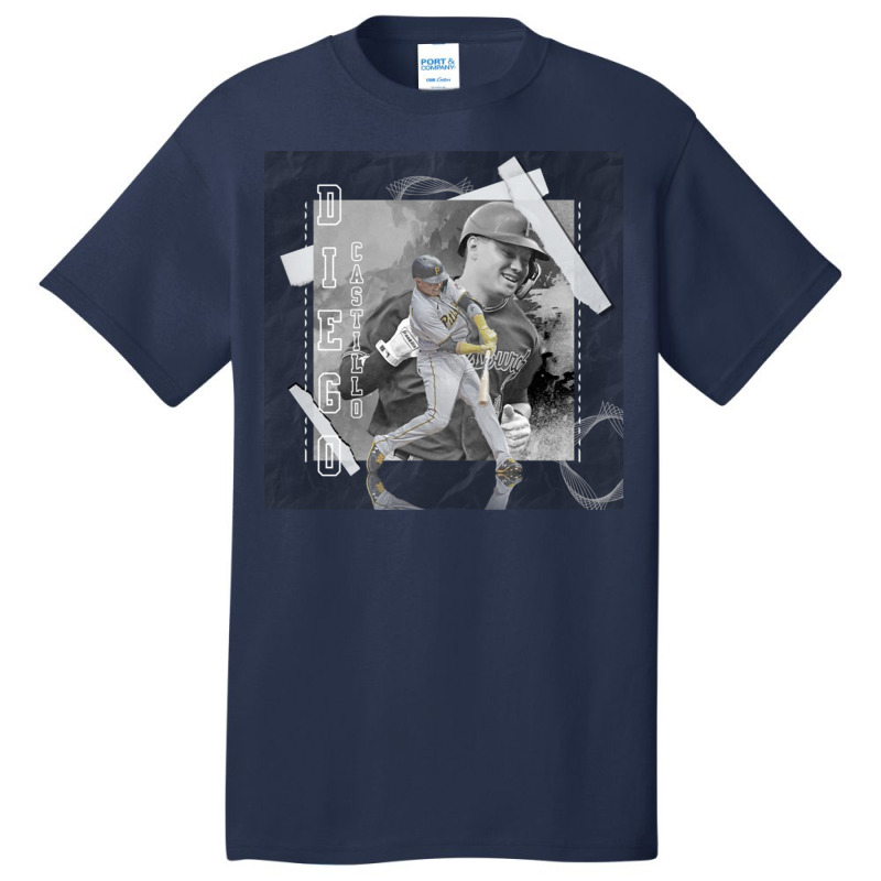 Diego Castillo Baseball Paper Poster Pirates 3 Basic T-shirt | Artistshot