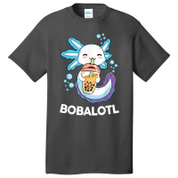 Axolotl Boba Bubble Tea Kawaii Anime Japanese Kids Teen Girl Basic T-shirt | Artistshot