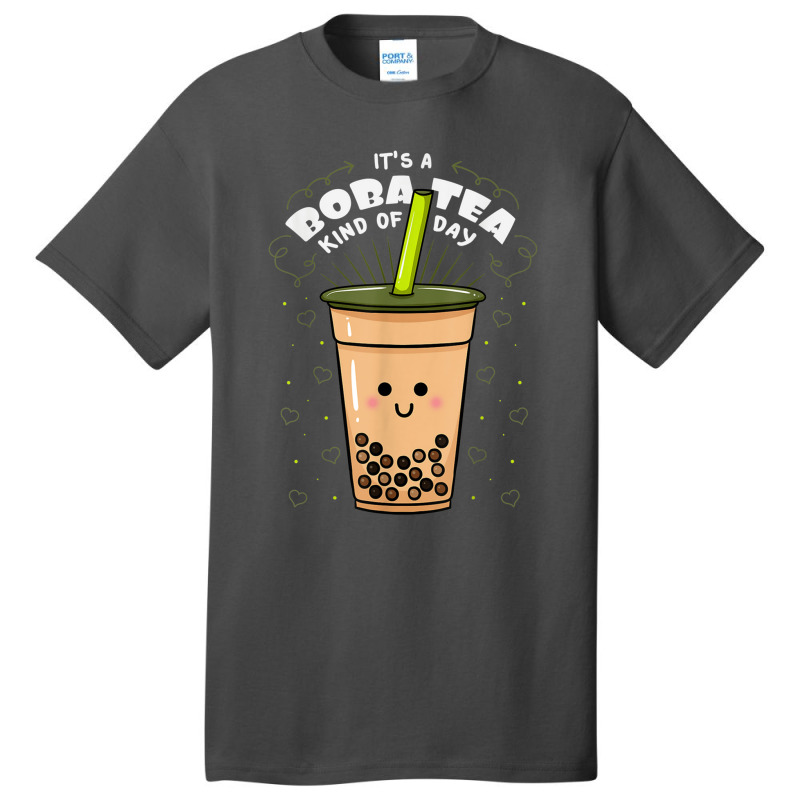 Boba Tapioca Pearls Tea Based Drink Bubble Milk Tea Basic T-shirt by Irena D Good | Artistshot